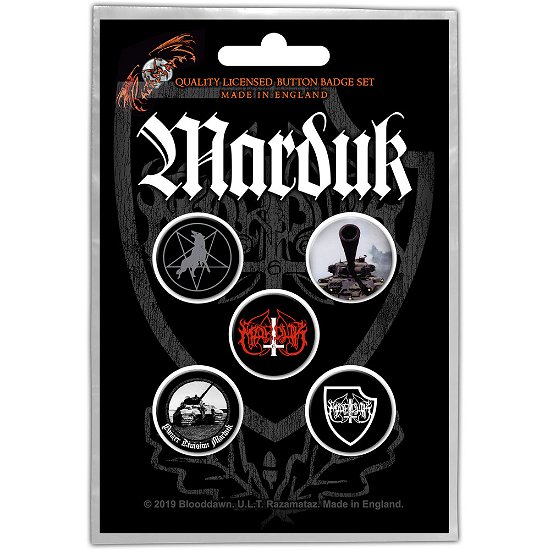 Cover for Marduk · Marduk Button Badge Pack: Panzer Division (MERCH) (2020)