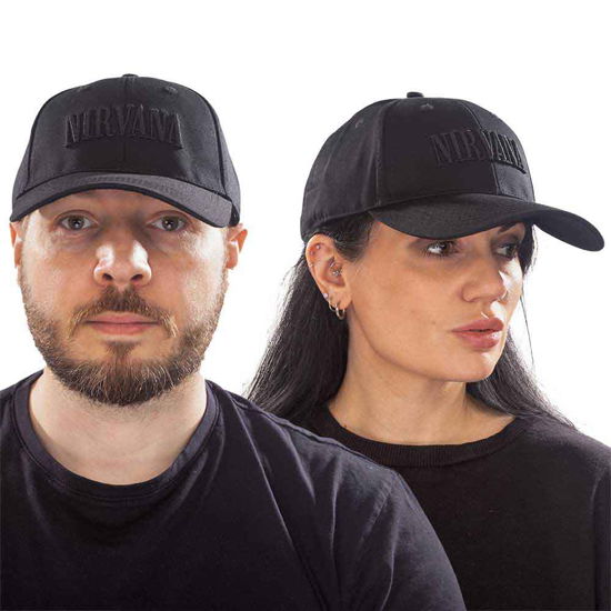 Cover for Nirvana · Nirvana Unisex Baseball Cap: Text Logo (Kläder) [Black - Unisex edition]