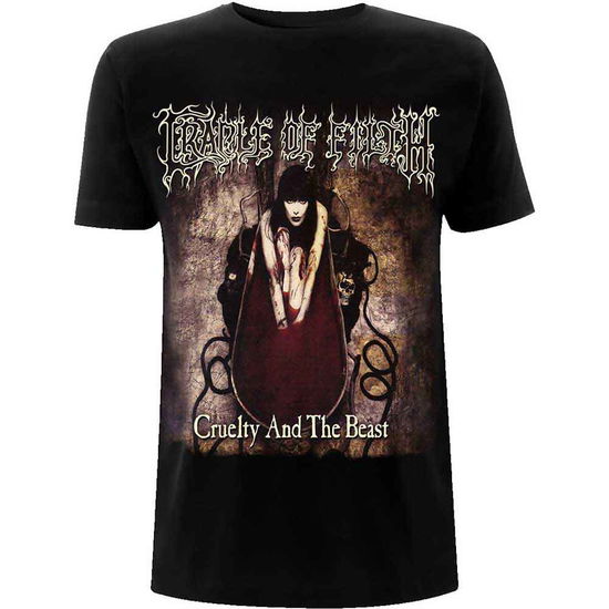 Cradle Of Filth Unisex T-Shirt: Cruelty & The Beast - Cradle Of Filth - Fanituote - PHD - 5056187746816 - maanantai 29. marraskuuta 2021