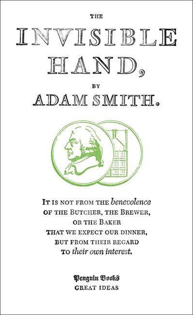 Cover for Adam Smith · The Invisible Hand - Penguin Great Ideas (Pocketbok) (2008)