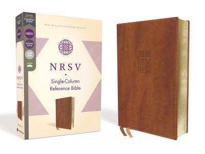 Cover for Zondervan · NRSV, Single-Column Reference Bible, Leathersoft, Brown, Comfort Print (Læderbog) (2020)