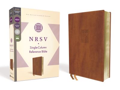 Cover for Zondervan · NRSV, Single-Column Reference Bible, Leathersoft, Brown, Comfort Print (Leather Book) (2020)