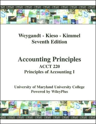 Cover for Jerry J. Weygandt · (WCS)Accounting Principles, 7th Edition for Acct 220 UMUC (Paperback Book) (2007)