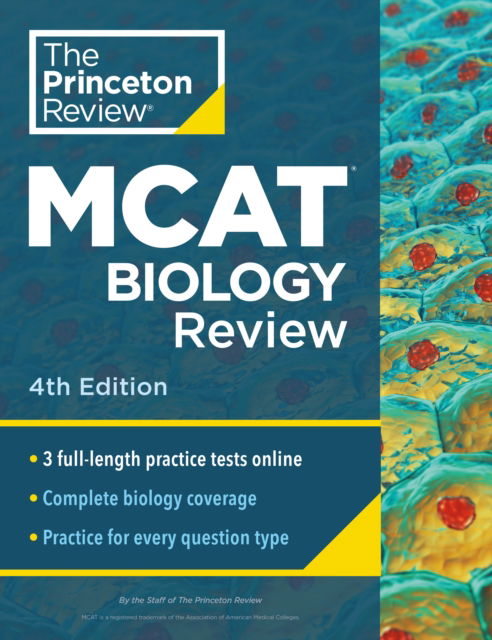 Cover for Princeton Review · Princeton Review MCAT Biology Review, 4th Edition: Complete Content Prep + Practice Tests (Paperback Book) [4 Revised edition] (2025)