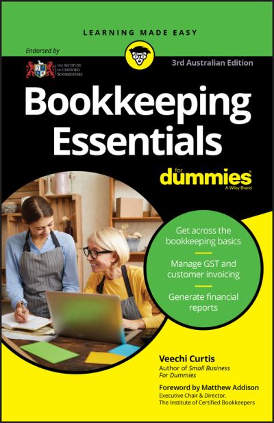 Cover for Veechi Curtis · Bookkeeping Essentials For Dummies (Paperback Bog) [3rd Australian edition] (2020)