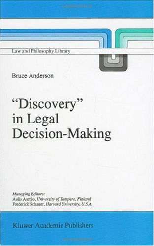 B. Anderson · `Discovery' in Legal Decision-Making - Law and Philosophy Library (Innbunden bok) [1996 edition] (1996)