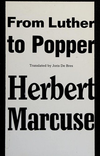 Cover for Herbert Marcuse · From Luther to Popper (Paperback Book) [New edition] (1983)