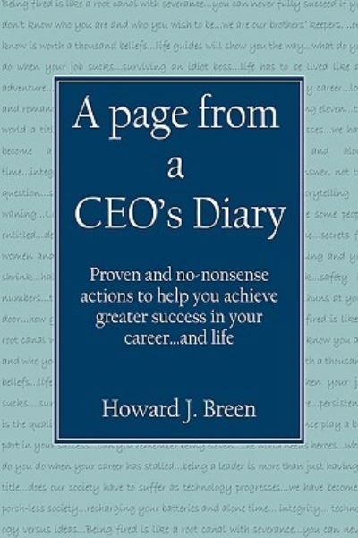 Cover for Howard Breen · A Page from a Ceo's Diary (Paperback Book) (2009)