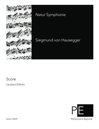 Cover for Siegmund Von Hausegger · Natur Symphonie (Paperback Book) (2014)