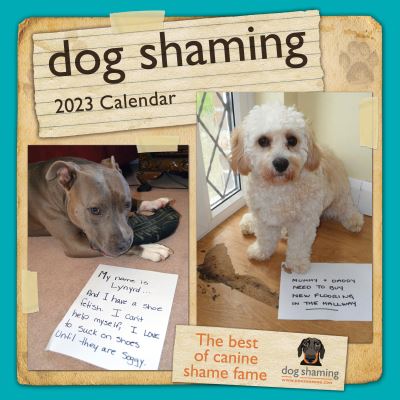 Dog Shaming 2023 Mini Wall Calendar - Pascale Lemire - Gadżety - Andrews McMeel Publishing - 9781524872816 - 6 września 2022