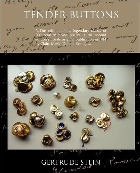 Cover for Ms Gertrude Stein · Tender Buttons Objects--food--rooms (Paperback Book) (2008)