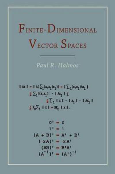 Cover for Paul R Halmos · Finite Dimensional Vector Spaces (Paperback Book) (2012)