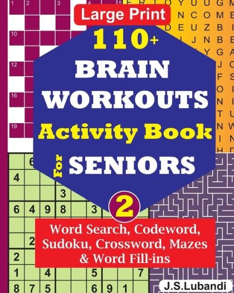 Cover for Jaja Books · 110+ BRAIN WORKOUTS Activity Book for SENIORS; Vol.2 (Pocketbok) (2019)