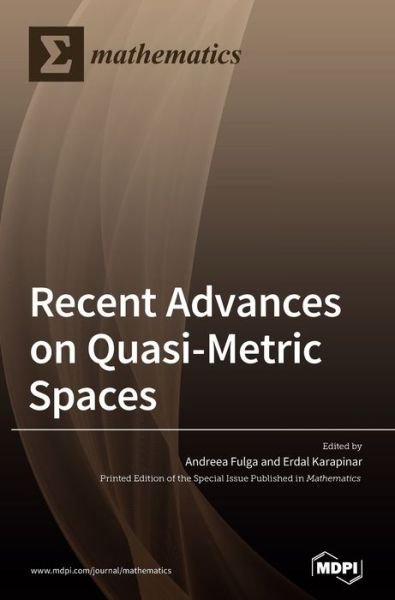 Cover for Erdal Karapinar · Recent Advances on Quasi-Metric Spaces (Hardcover bog) (2020)