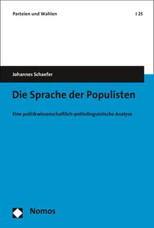 Cover for Schaefer · Die Sprache der Populisten (N/A) (2021)