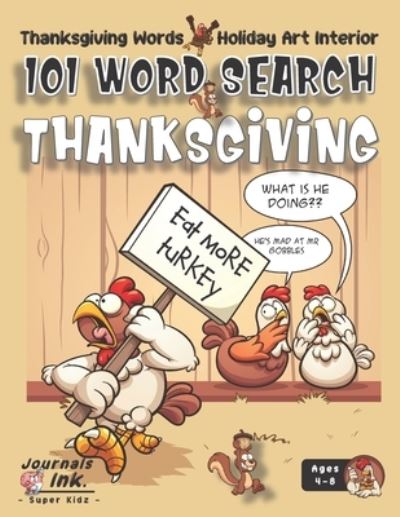 Cover for Sk · Thanksgiving Word Search Book for Kids Ages 4-8 (Paperback Bog) (2020)