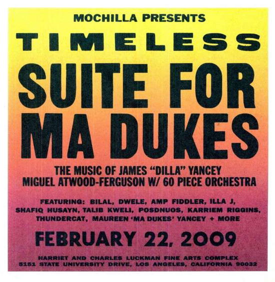 Cover for Mochilla Presents Timeless: Suite For Ma Dukes (LP) (2021)