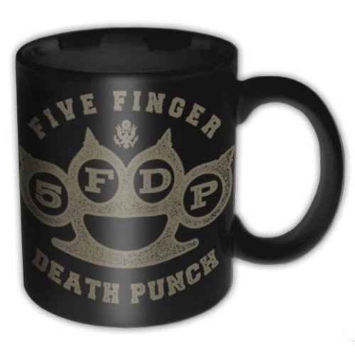 Five Finger Death Punch Boxed Standard Mug: Brass Knuckle - Five Finger Death Punch - Merchandise - Unlicensed - 5055295379817 - 24. november 2014