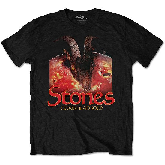 Cover for The Rolling Stones · The Rolling Stones Unisex T-Shirt: Goats Head Soup with Logo (T-shirt) [size S] [Black - Unisex edition]