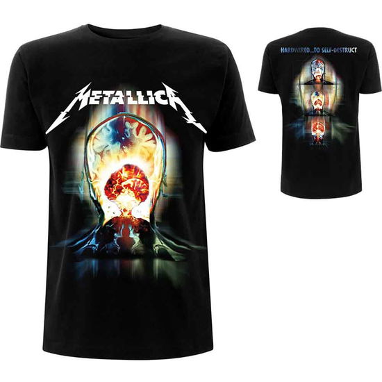 Cover for Metallica · Metallica Unisex T-Shirt: Exploded (Black) (Back Print) (T-shirt) [size M] [Black - Unisex edition] (2023)
