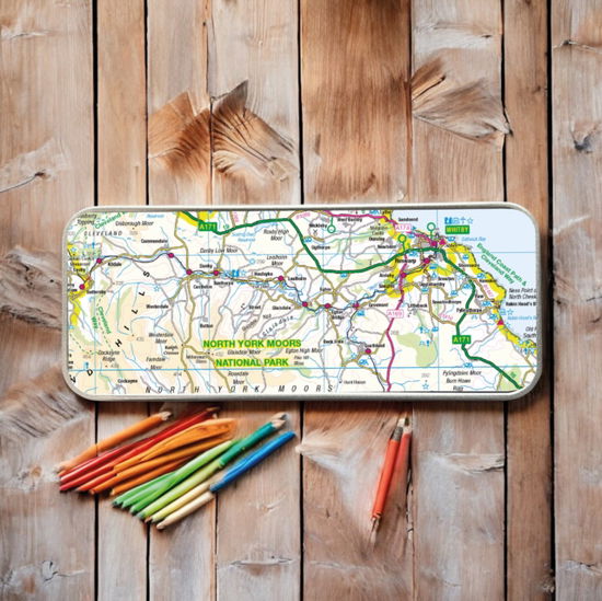 Cover for OS Map Metal Pencil Tin - North York Moors National Park (MERCH) (2025)