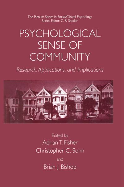 Cover for Jennifer L Hillman · Psychological Sense of Community: Research, Applications, and Implications - The Springer Series in Social Clinical Psychology (Hardcover Book) [2002 edition] (2002)