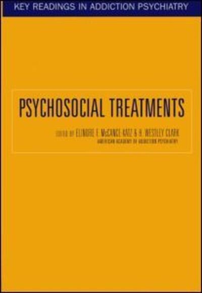 Cover for Mccance-katz · Psychosocial Treatments - Key Readings in Addiction Psychiatry (Paperback Book) (2003)