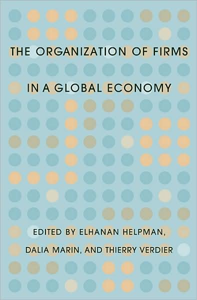 Cover for Elhanan Helpman · The Organization of Firms in a Global Economy (Hardcover bog) (2008)