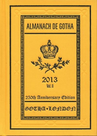 Cover for Michael Richards · Almanach de Gotha 2013: Volume II Part III - Almanach de Gotha (Hardcover Book) (2013)