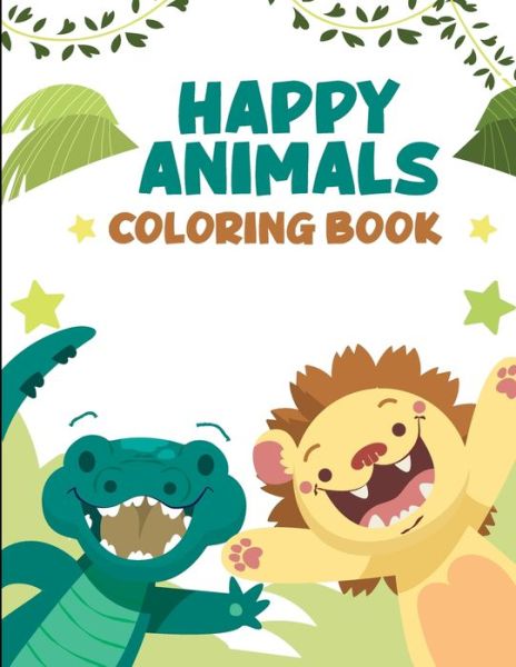 Cover for Popacolor · Happy Animals Coloring Book (Paperback Book) (2021)