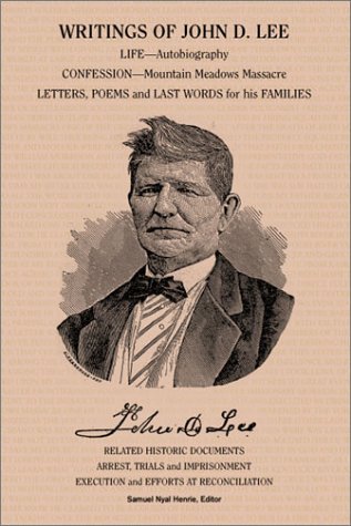 Cover for Samuel N. Henrie · Writings of John D. Lee (Paperback Book) (2002)