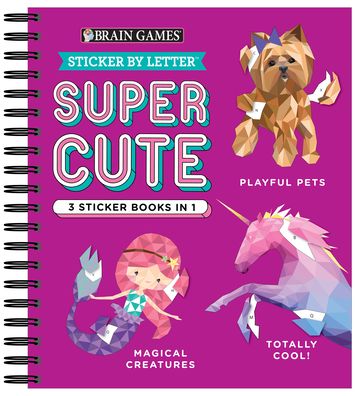 Cover for Publications International Ltd. · Brain Games Sticker by Letter : Super Cute (Buch) (2021)