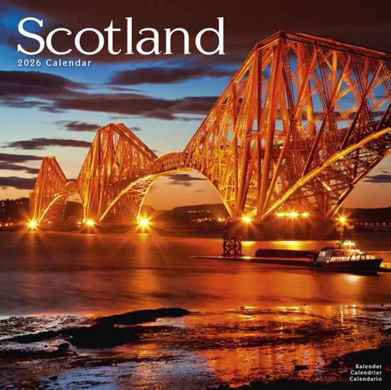 Cover for Scotland Calendar 2026  Square Travel Wall Calendar - 16 Month (Calendar) (2025)