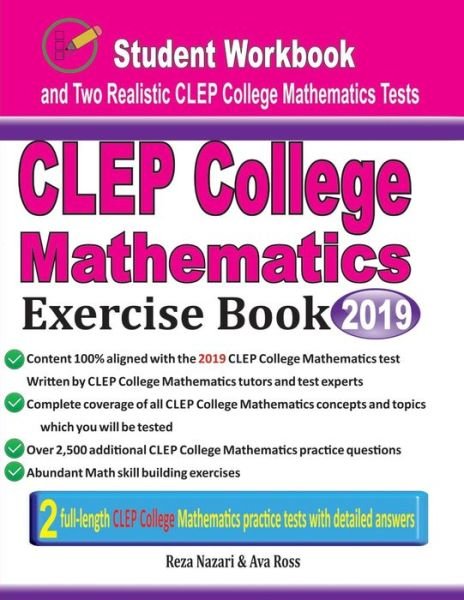 Cover for Ava Ross · CLEP College Mathematics Exercise Book (Paperback Book) (2019)