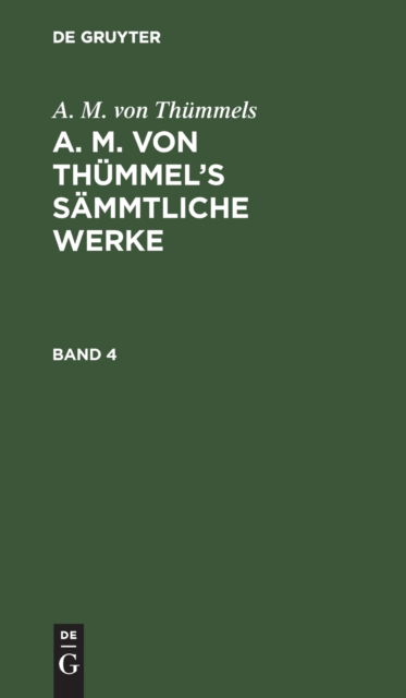 Cover for A. M. von Thmmels · A. M. Von Thmmels (N/A) (1901)