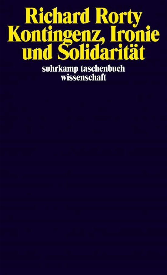 Cover for Richard Rorty · Suhrk.TB.Wi.0981 Rorty.Kontigenz,Ironie (Buch)