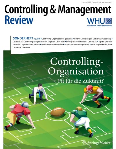 Cover for Controlling &amp; Management Review Sonderheft 3-2016: Controlling-Organisation - Fit Fur Die Zukunft? - Cmr-Sonderhefte (Paperback Book) [1. Aufl. 2017 edition] (2016)