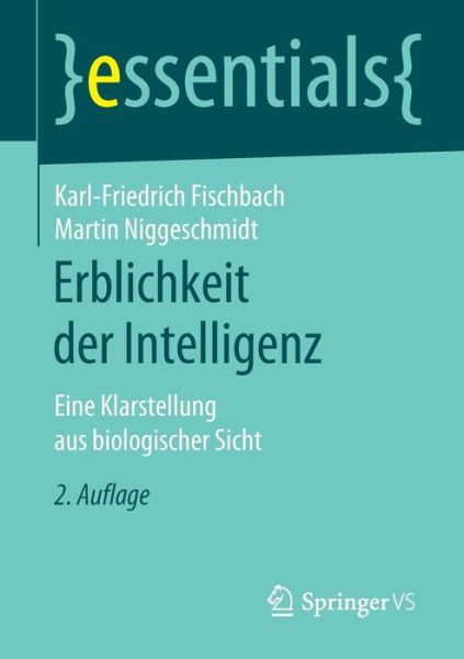 Cover for Fischbach · Erblichkeit der Intelligenz (Buch) (2019)