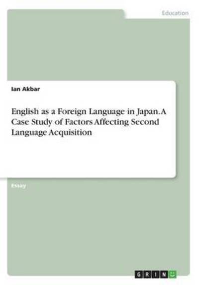 Cover for Akbar · English as a Foreign Language in (Book) (2016)