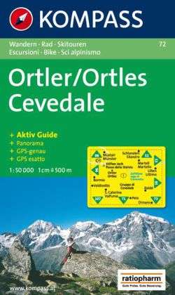 Ortler / Ortles-Cevedale*, Kompass Wanderkarte 72 1:50 000 - Mair-Dumont / Kompass - Książki - Kompass - 9783854910817 - 1 grudnia 2002