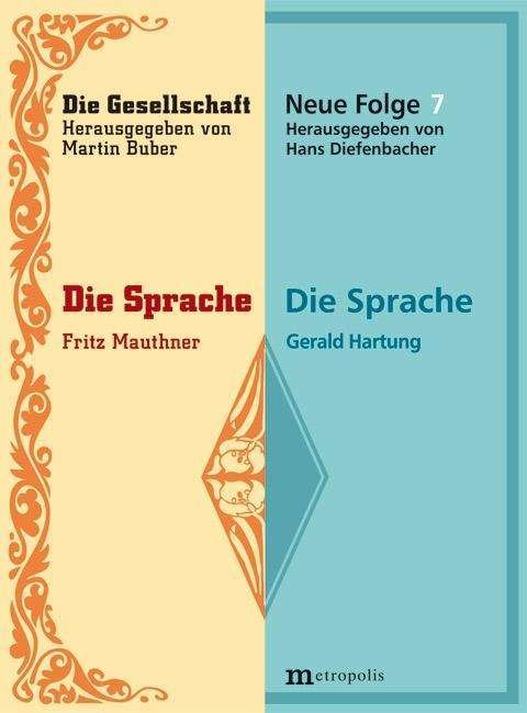 Cover for Mauthner · Die Sprache (Book)