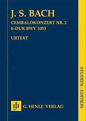 Cover for Johann Sebastian Bach · Harpsichord Concerto no. 2 E major BWV 1053 / Studien-Edition (Taschenpartitur) (Paperback Bog) (2021)