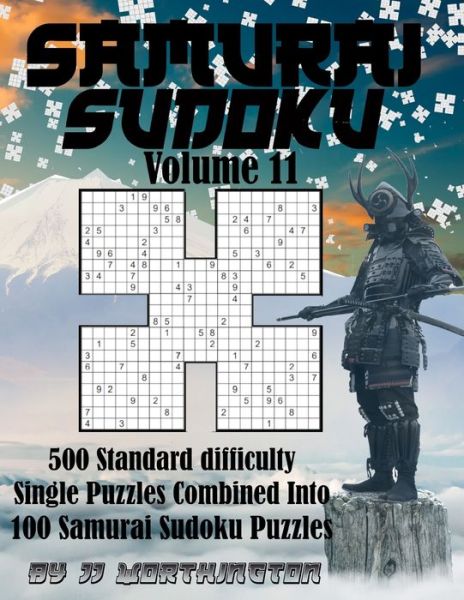 Cover for Jj Worthington · Sudoku Samurai Puzzles Large Print for Adults and Kids Standard Volume 11 (Paperback Book) (2021)