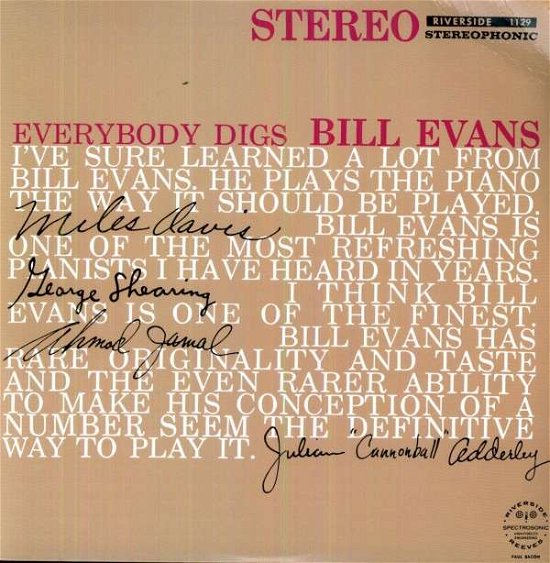 Cover for Bill Evans · Everybody Digs Bill (LP) (1990)