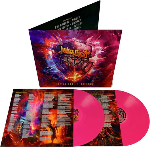 Cover for Judas Priest · Invincible Shield (LP) [Hot Pink edition] (2024)