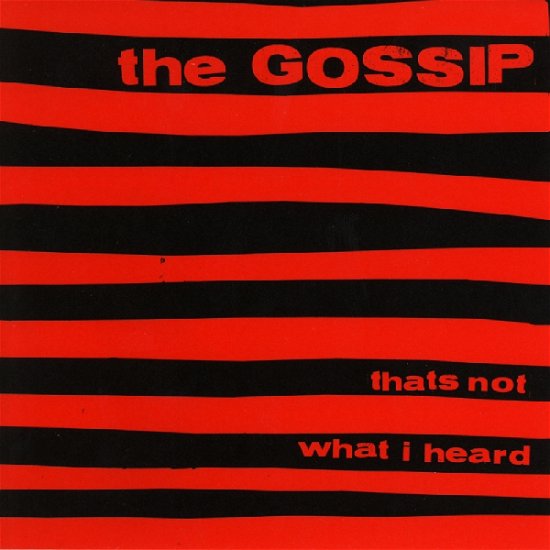 Cover for Gossip · That's Not What I Heard (LP) [Reissue edition] (2008)