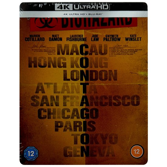 Contagion Limited Edition Steelbook - Steven Soderbergh - Films - Warner Bros - 5051892247818 - 26 février 2024
