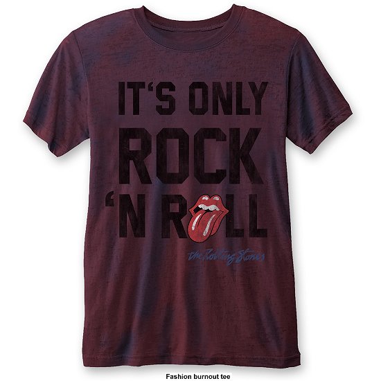 The Rolling Stones Unisex T-Shirt: It's Only Rock n' Roll (Burnout) - The Rolling Stones - Produtos - Bravado - 5055979984818 - 