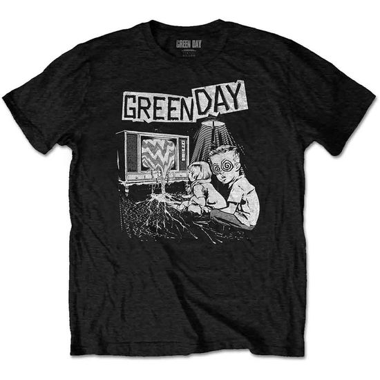 Green Day Unisex T-Shirt: TV Wasteland - Green Day - Koopwaar -  - 5056368631818 - 