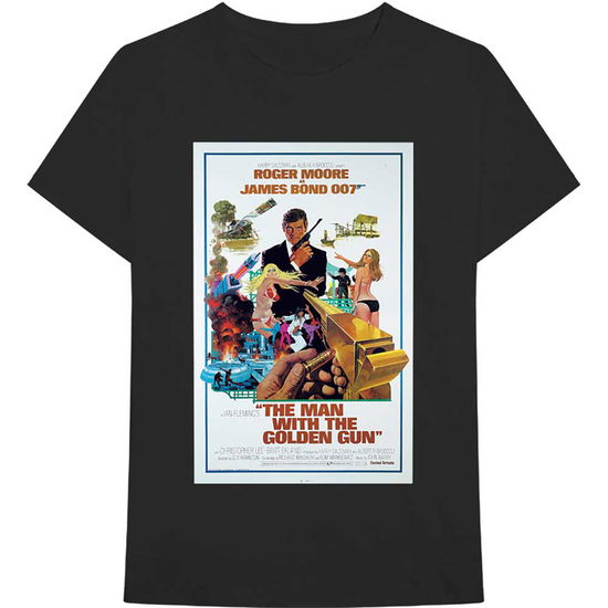 James Bond 007 Unisex T-Shirt: The Man With The Golden Gun Poster - James Bond 007 - Merchandise -  - 5056561016818 - 